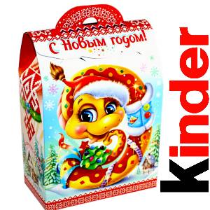 Детский подарок на Новый Год в жестяной упаковке весом 430 грамм по цене 1657 руб в Серафимовиче