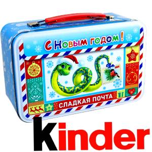 Сладкий подарок на Новый Год в картонной упаковке весом 430 грамм по цене 2136 руб в Серафимовиче