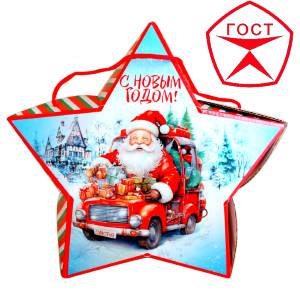 Детский подарок на Новый Год в жестяной упаковке весом 950 грамм по цене 1182 руб в Серафимовиче